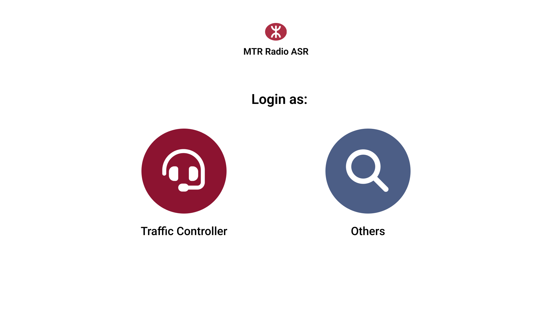 MTR ASR —communication channel view