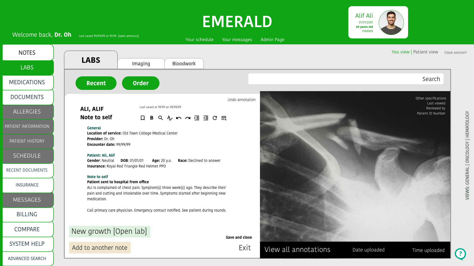 Screen design displayed in a mockup