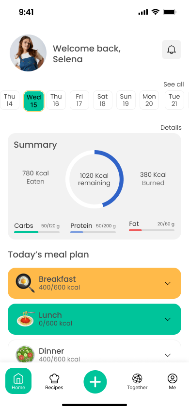 FitFolio app hero image showing key screens