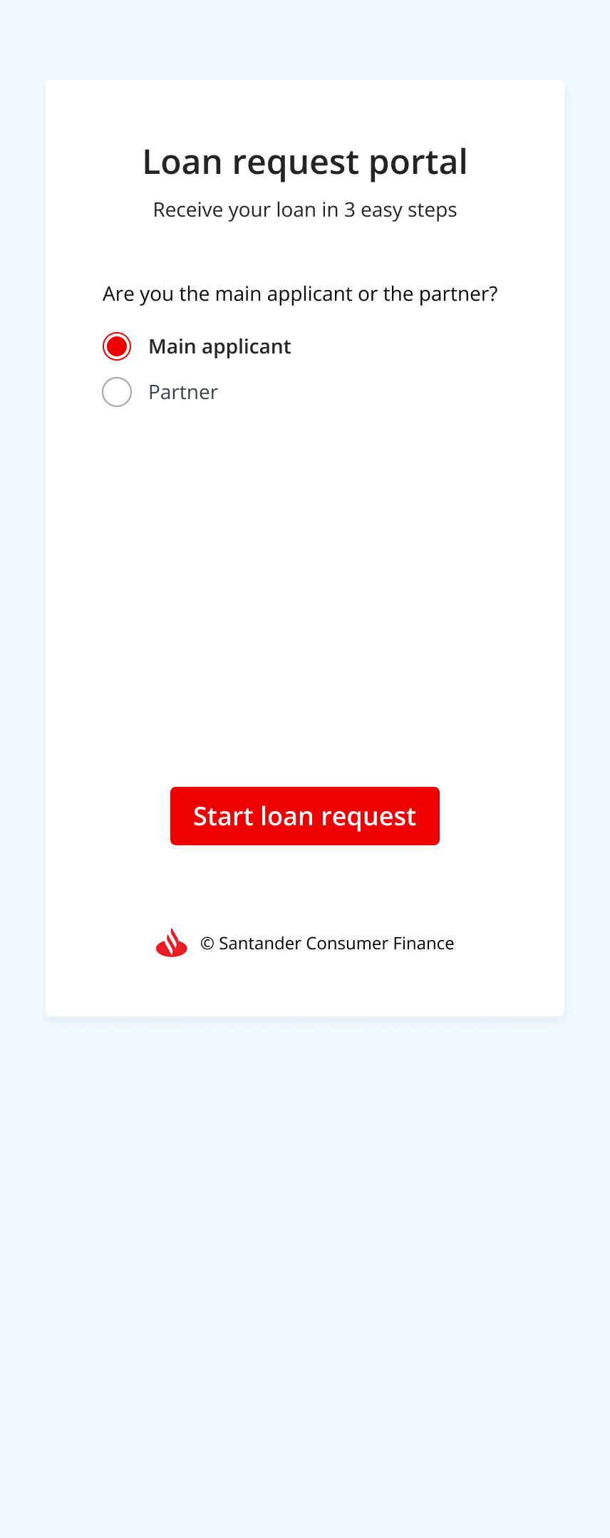 Redesigned portal screen