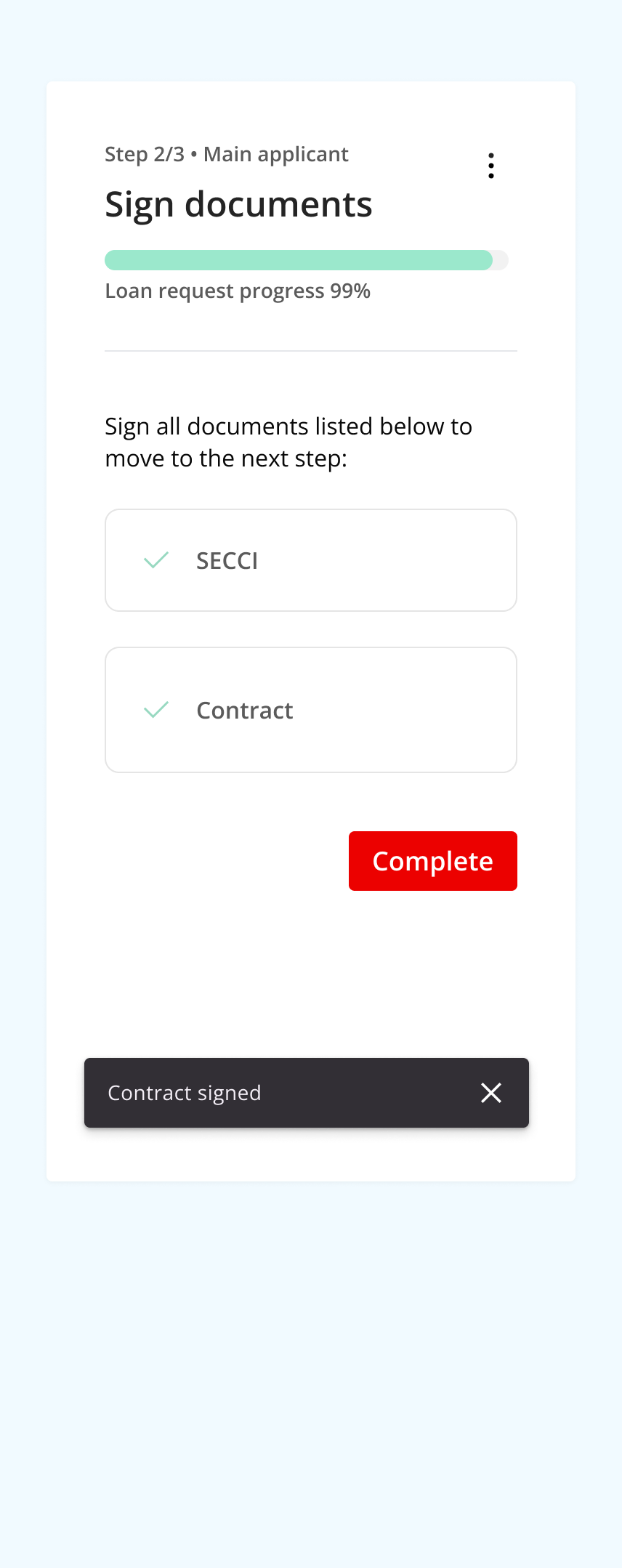 Redesigned portal screen