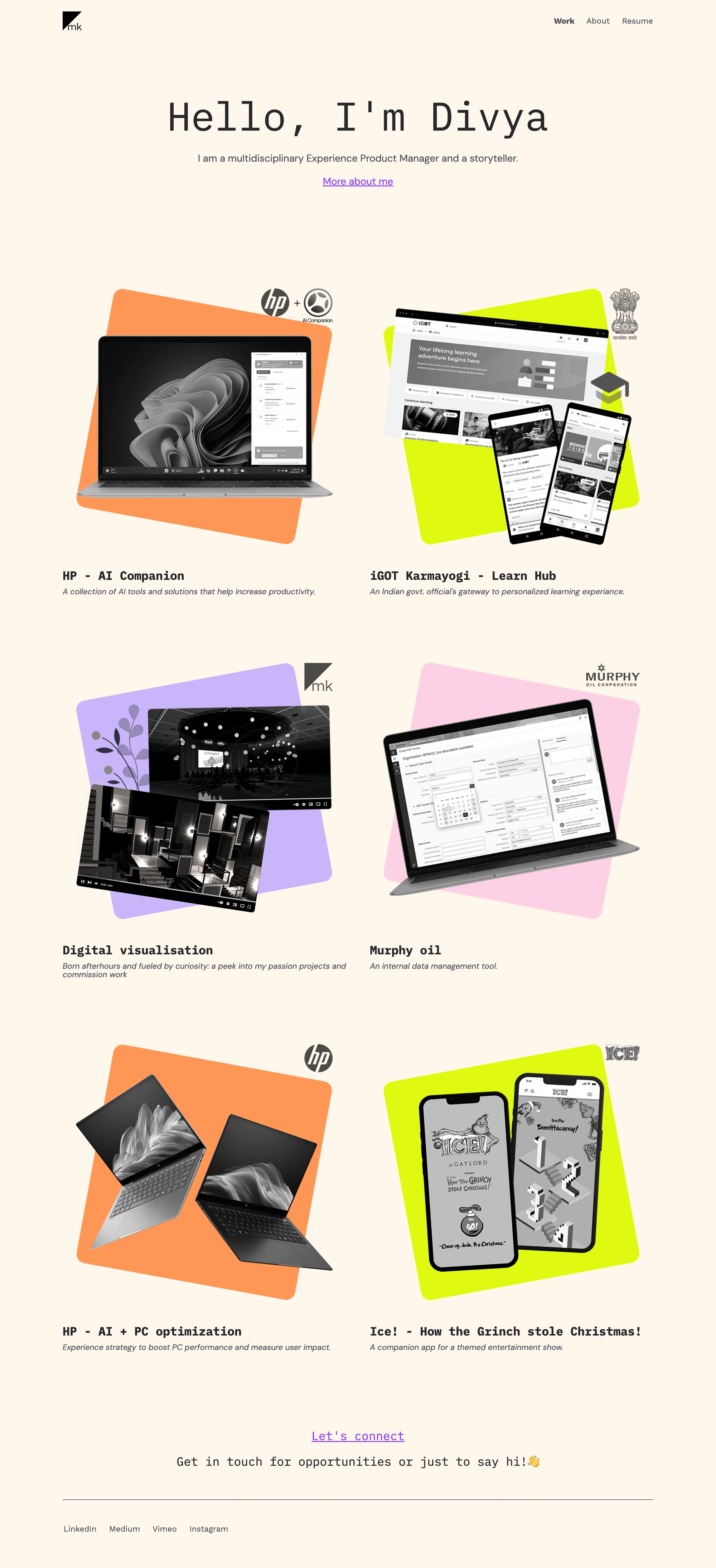 Divya Murthy's portfolio